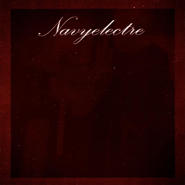 Navyelectre "1", front cover. A dark silhouette, barely visible, of someone smoking a cigarette. 