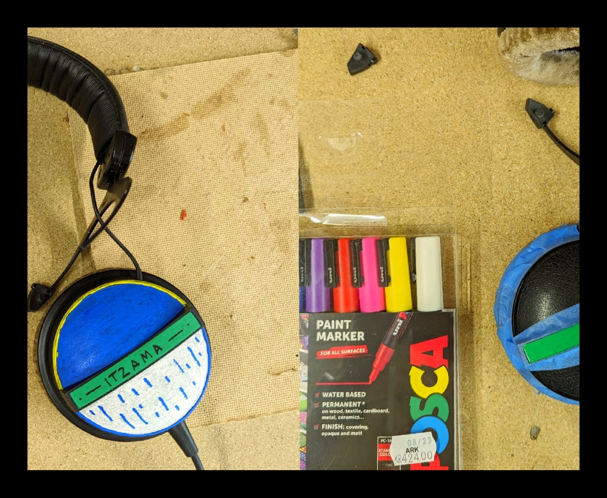 Beyerdynamic DT770 in the process of being repainted